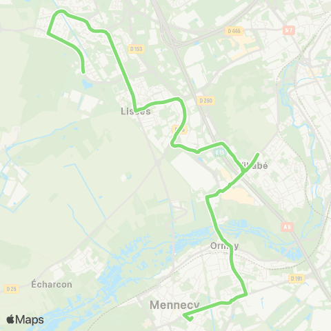 Île-de-France Mobilités Lycée Marie Laurencin <> Av. des Parcs map