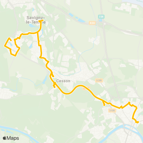 Île-de-France Mobilités Gare rout. Mail Dépose <> Carré Trait d'Union map