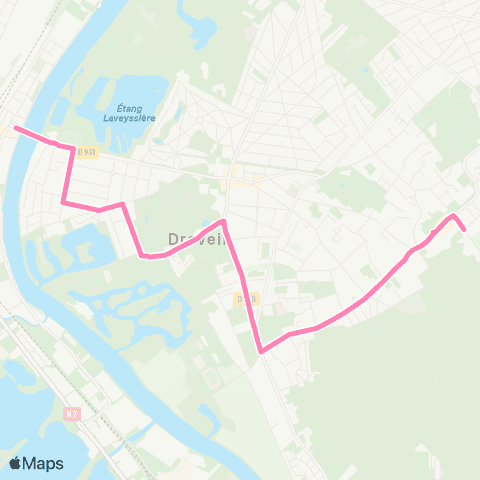 Île-de-France Mobilités Lp Nadar <> Juvisy Gare Routière Seine map