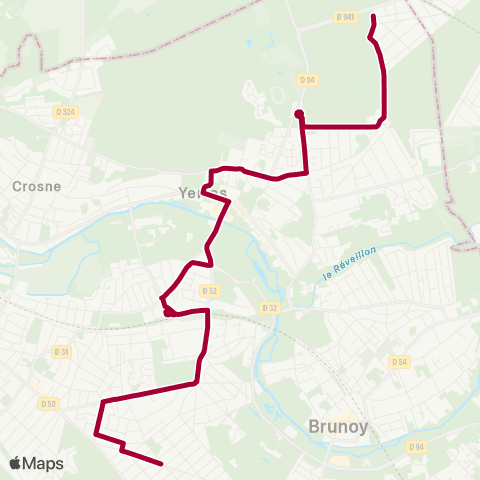Île-de-France Mobilités Rond-Point Pasteur <> Grosbois map