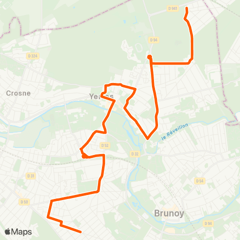 Île-de-France Mobilités Rond-Point Pasteur <> Grosbois map