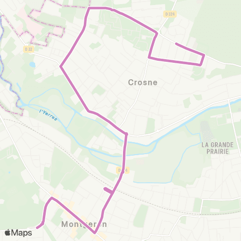 Île-de-France Mobilités Lycée <> Salvador Allende map