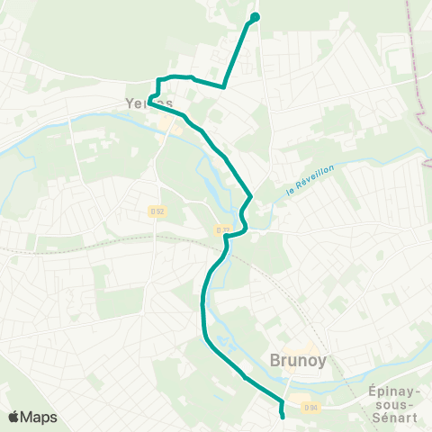 Île-de-France Mobilités Rue de la Grange <> Talma map