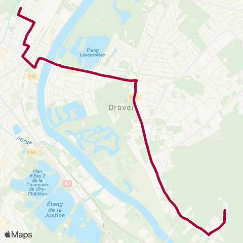 Île-de-France Mobilités Lycée Marcel Pagnol <> Hôpital Joffre map