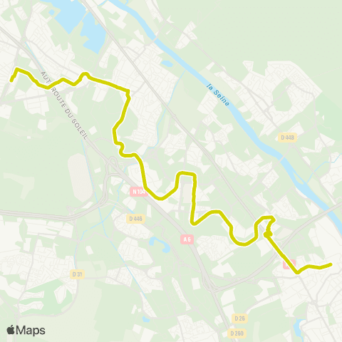 Île-de-France Mobilités Gare de Corbeil-Essonnes - e. Zola <> La Treille map