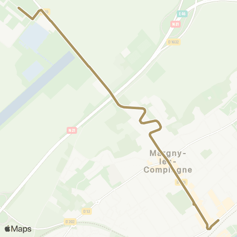 TIC - Réseau interurbain Navette Epide map