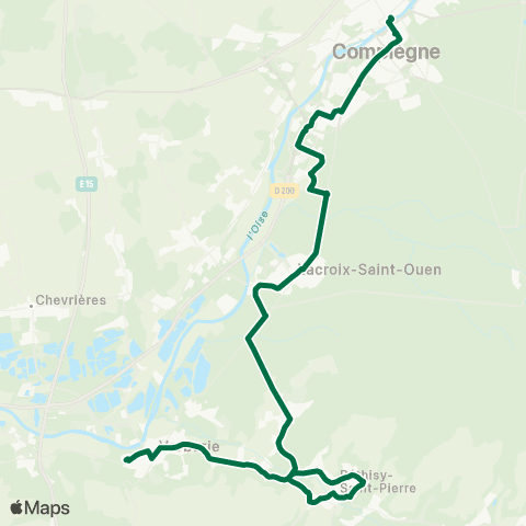 TIC - Réseau interurbain Compiègne - Verberie map