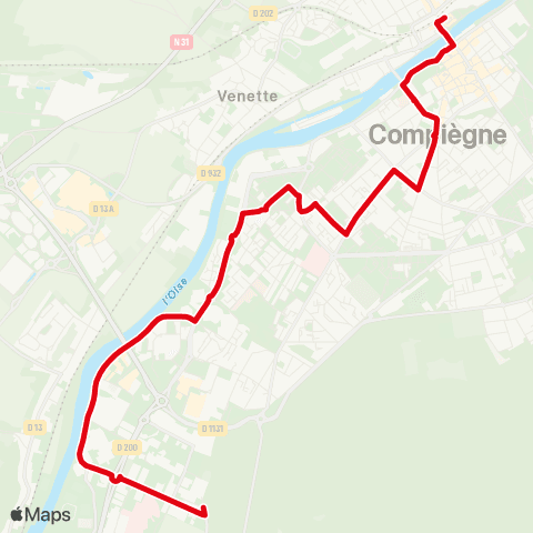 TIC - Réseau urbain Ferdinand De Lesseps - Bellicart map