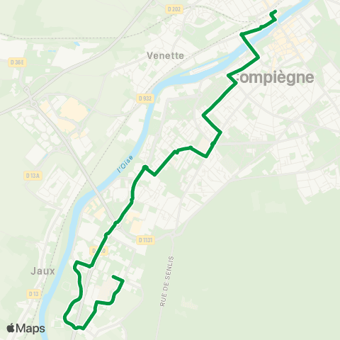 TIC - Réseau urbain Gare - Hôpital map