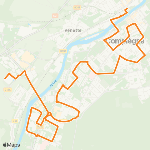 TIC - Réseau urbain Multiplexe - Bellicart map