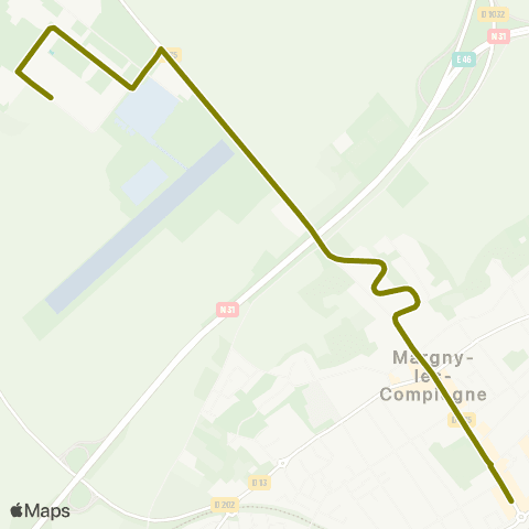 TIC - Réseau urbain Navette Hauts de Margny BUS map