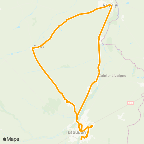 TIG Transport Intercommunal Gratuit Rural n°1 map