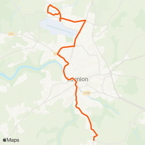 TILT Lannion Aéroport - Lannion Hôpital map