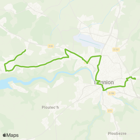 TILT Lannion Servel calvaire - Lannion Collège Coppens map