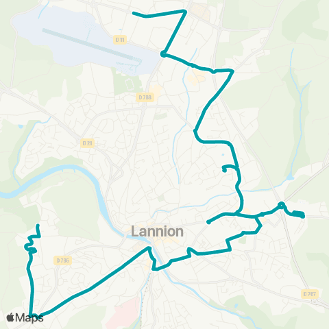 TILT Lannion Ampère - Lannion Roz ar gaved map
