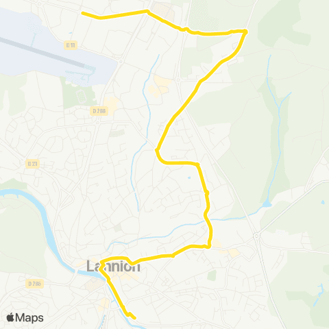 TILT Lannion Parking de Kermaria - Lannion Ampère map