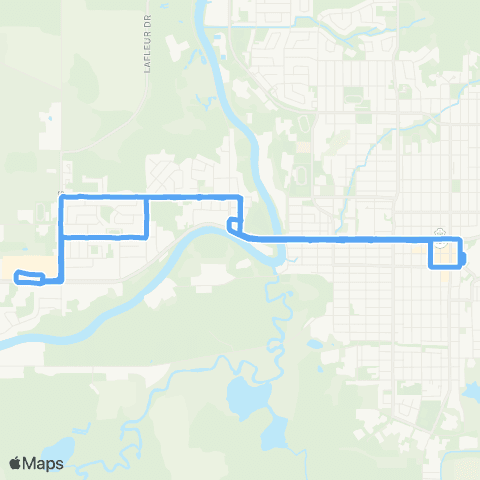 Timmins Transit Park Avenue map
