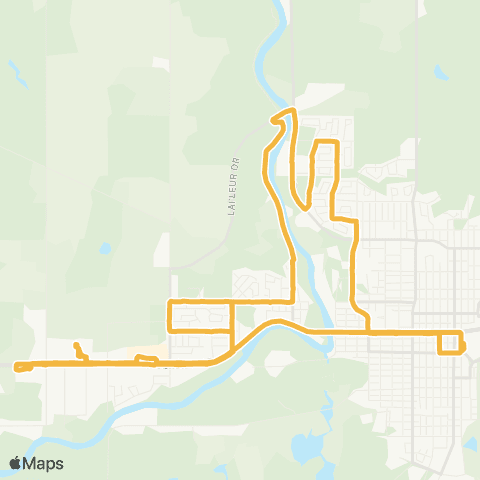 Timmins Transit Riverside/Melrose map