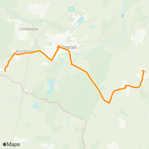 Elsa Mobilités Orschwiller - Baldenheim map