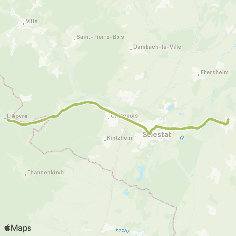 Elsa Mobilités Lièpvre - Muttersholtz map