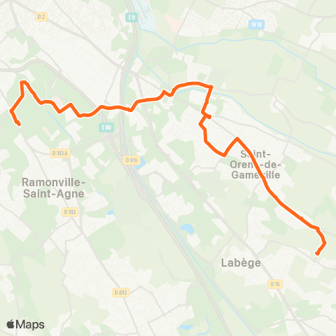 Tisséo Uni Paul Sabatier / St-Orens Piscine map