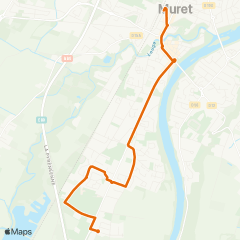 Tisséo Muret Gare SNCF - Parvis / Muret Salle Horizon map