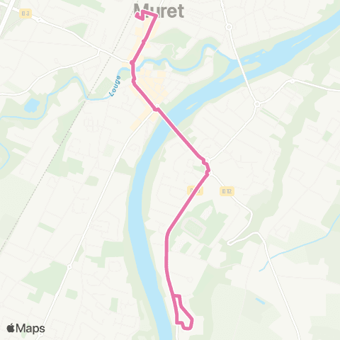 Tisséo Muret Gare SNCF - Parvis / Muret Peyrusse map