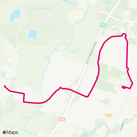 Tisséo Muret Gare SNCF - Cimetière / Muret Guyenne map