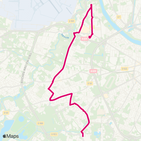 Tisséo Basso Cambo / Pelletier Purpan map