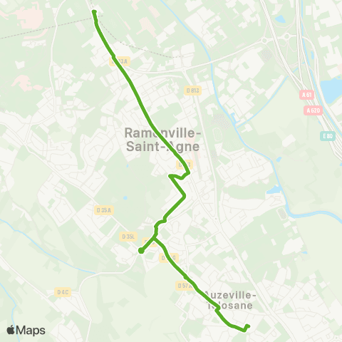 Tisséo Uni Paul Sabatier / Auzeville Eglise map