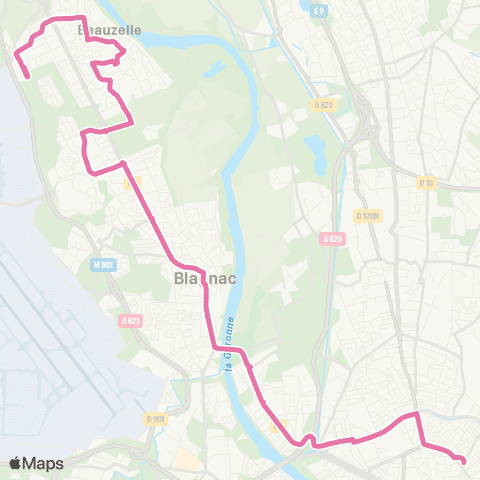 Tisséo Jeanne d'Arc / Aéroconstellation map