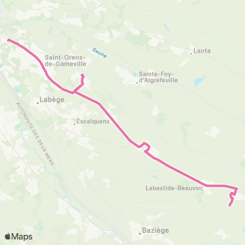 Tisséo Malepère / Varennes En Clavié map