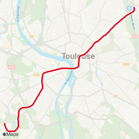 Tisséo Basso Cambo / Balma - Gramont map