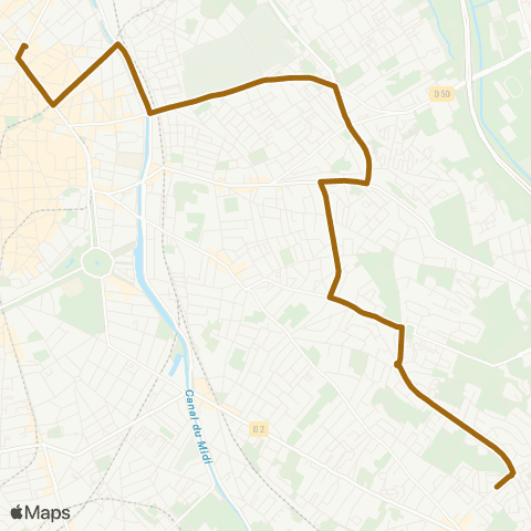 Tisséo Jeanne d'Arc / La Terrasse map
