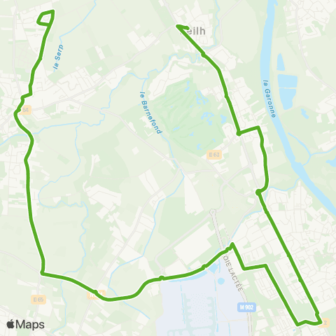 Tisséo Seilh Mairie / Aussonne Agassines map