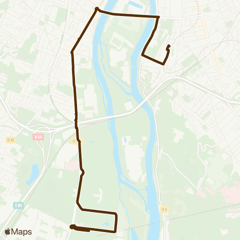 Tisséo Empalot / IUC map