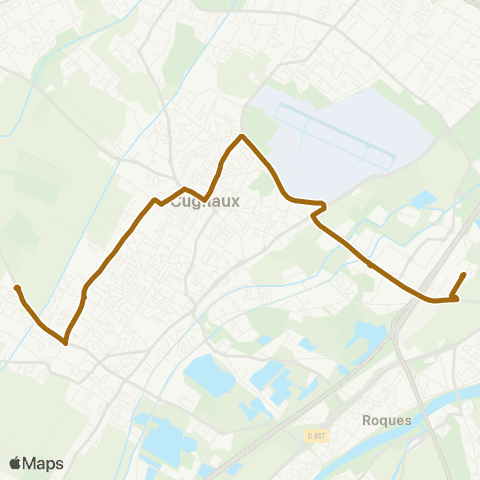 Tisséo Frouzins Tréville / Portet Gare SNCF map