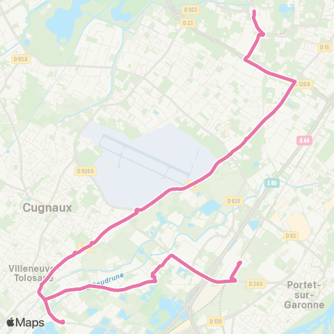 Tisséo Basso Cambo / Portet Gare SNCF map