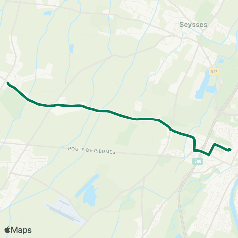 Tisséo Muret Gare SNCF - Cimetière / Lamasquère Mairie map