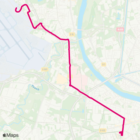 Tisséo Arènes / Aéroport map