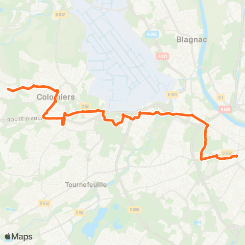 Tisséo Arènes / Colomiers Lycée International map