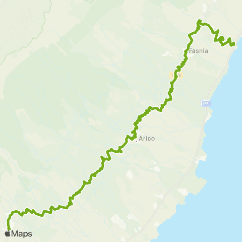 TITSA El Tablado Granadilla por Fasnia y Arico map