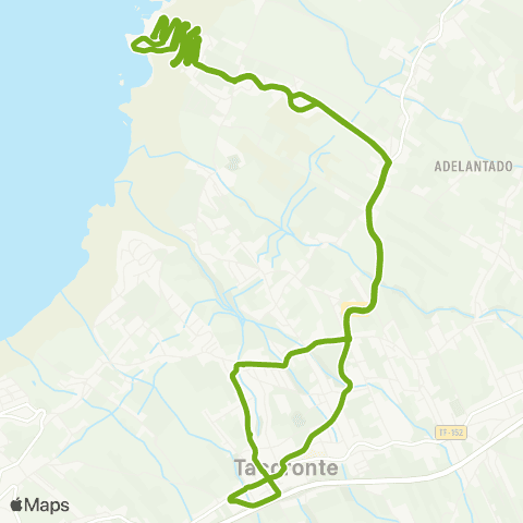 TITSA Tacoronte - Santa Catalina - Mesa del Mar map