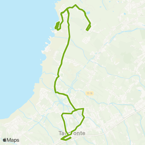 TITSA Tacoronte - el Pris - por el Calvario map