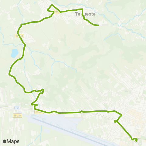 TITSA La Laguna Tegueste por el Socorro map