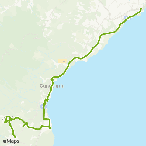 TITSA Güimar Arafo Polígono de Güimar Candelaria map