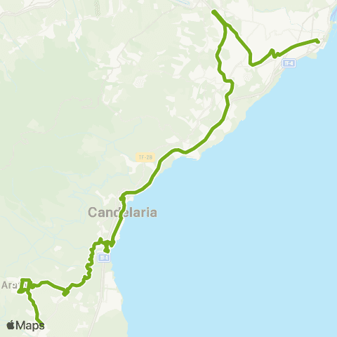 TITSA Candelaria Guajara Universidad Hospital la Candelaria Santa Cruz map