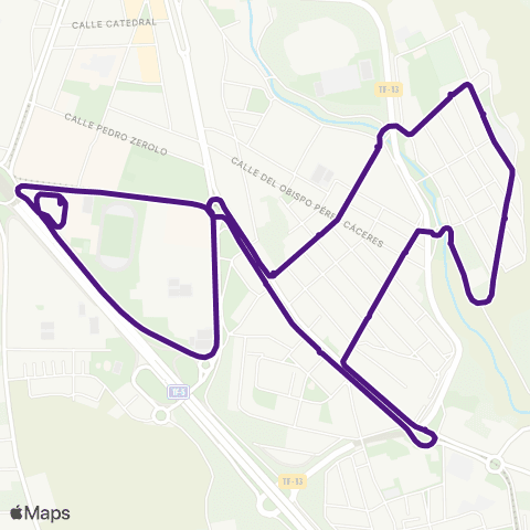 TITSA Intercambiador Laguna la Verdellada Intercambiador map