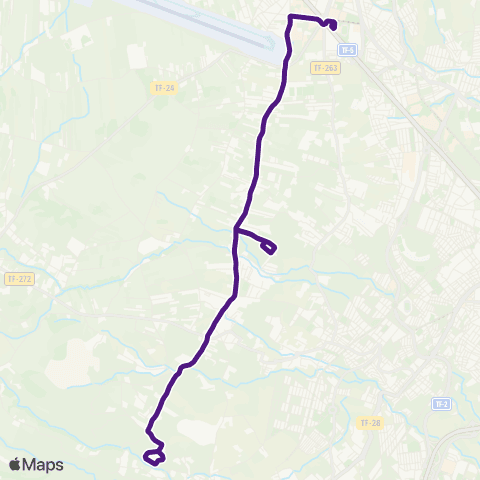 TITSA Intercambiador Laguna los Baldíos Llano del Moro map
