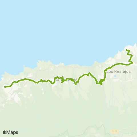 TITSA Icod de los Vinos Enlace los Realejos map